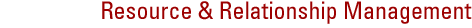 The Resource and Relationship Management Utilty
